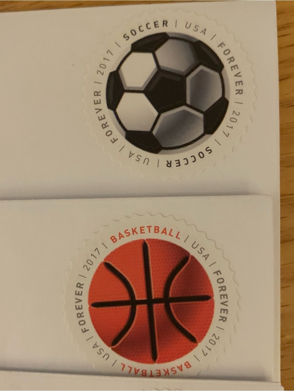 Stamped Sports Theme Notecards - Picture 3 of 7